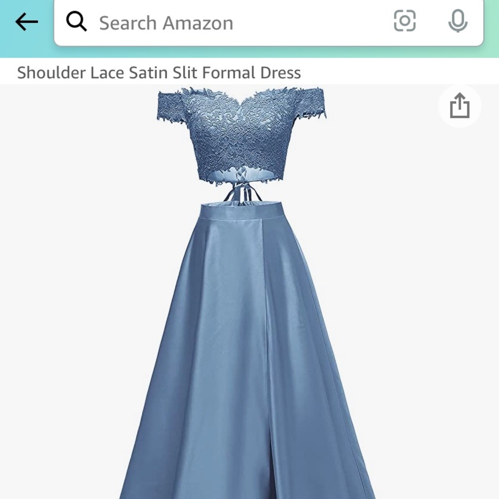 Dusty Blue,2piece,prom dress,satin,Brand:Yinyyinhs